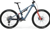 Celoodpružené kolo MERIDA ONE-FORTY 6000 Silk Steel Blue(Blue/Race Red) 2024