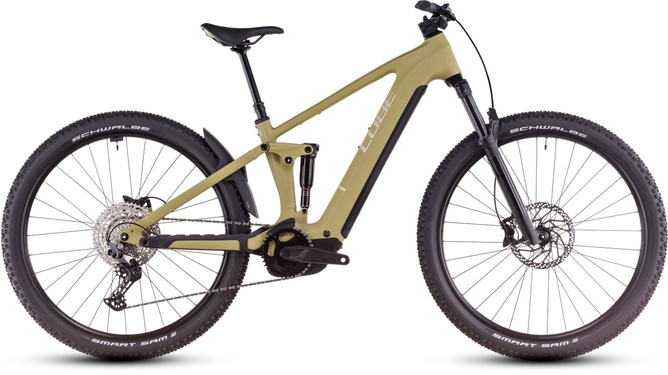 Celoodpružené elektrokolo CUBE Stereo Hybrid ONE22 Race 800 drygreen´n´olive 2025