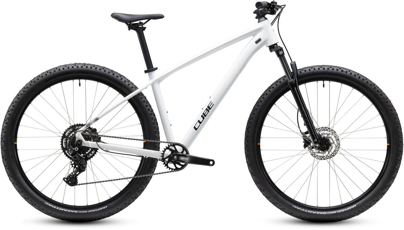 Horské kolo Cube Aim ONE metallicwhite´n´black 2027