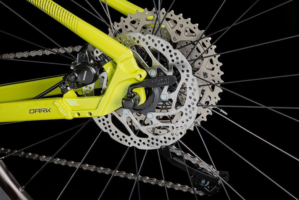 Juniorské horské kolo 4EVER DARK ACTIVE lime black/mirror 2024