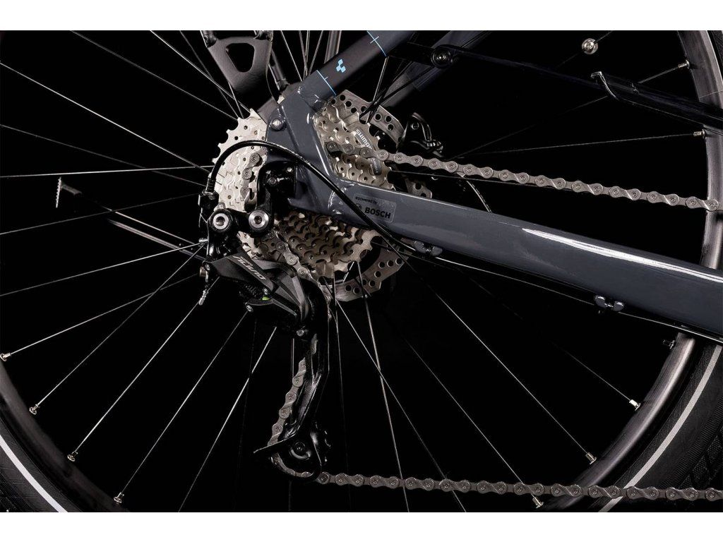 Elektrokolo CUBE Touring Hybrid ONE 500 grey´n´blue 