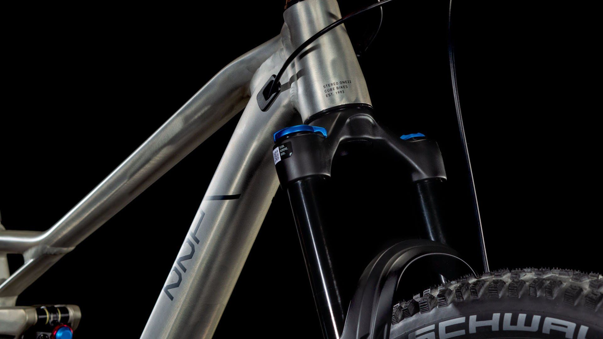 Celoodpružené kolo CUBE Stereo ONE22 Race rawmetal´n´black 2025